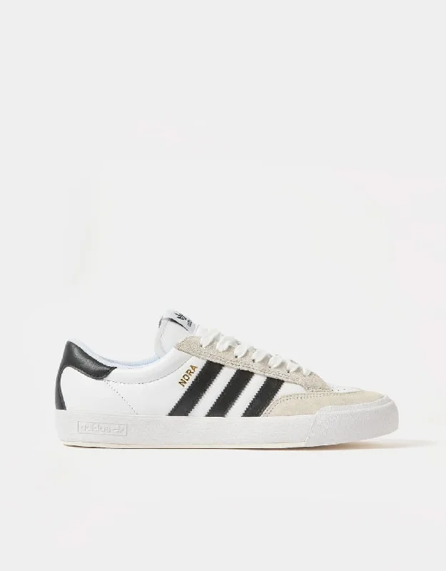 adidas Nora Skate Shoes - White/Core Black/Crystal White