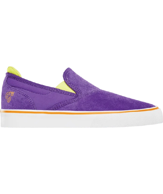 EMERICA Youth Wino Slip-On X O.J. Wheels Shoes Purple