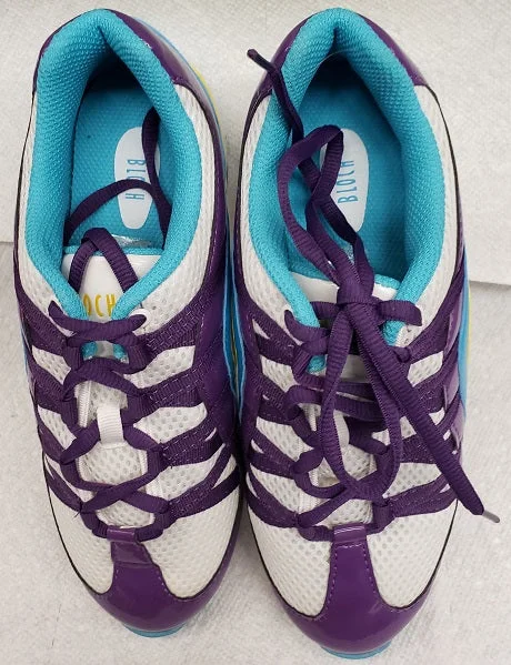 Lenny -- Split Sole Dancesneaker -- Purple/White