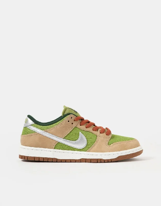 Nike SB 'Escargot' Dunk Low Pro WC Skate Shoes - Sesame/Metallic Silver-Pear-Fir