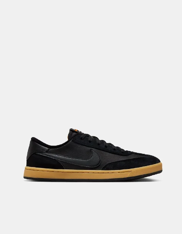 Nike SB FC Classic Skate Shoes - Black/Anthracite-Black-Vivid Orange-Gum Lt Brown-White