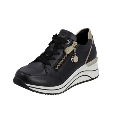 Remonte D0T03-01 Black Combi Women's Walking Shoes