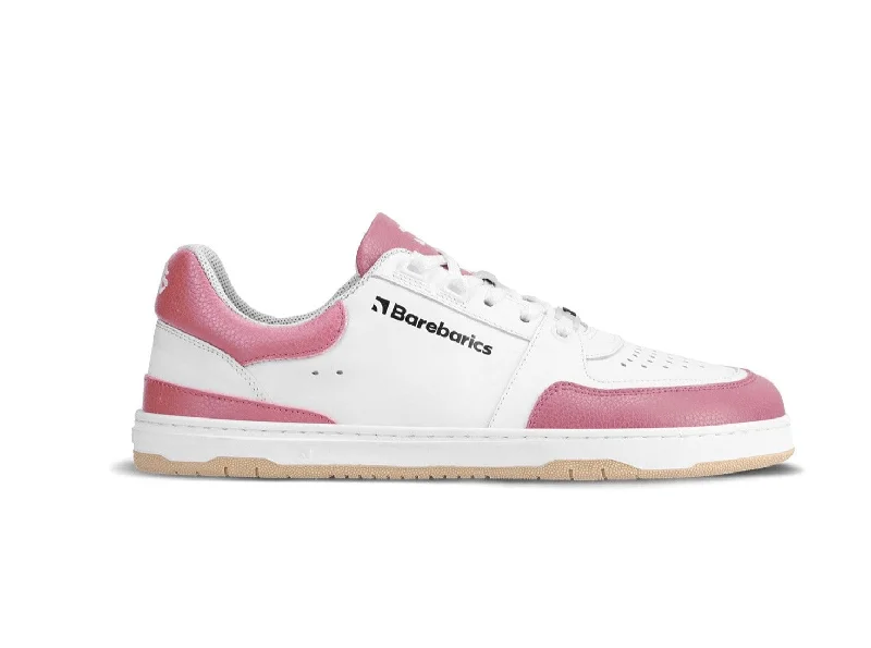 Barefoot Sneakers Barebarics Wave - White & BubbleGum Pink