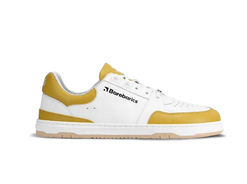 Barefoot Sneakers Barebarics Wave - White & Sunset Yellow