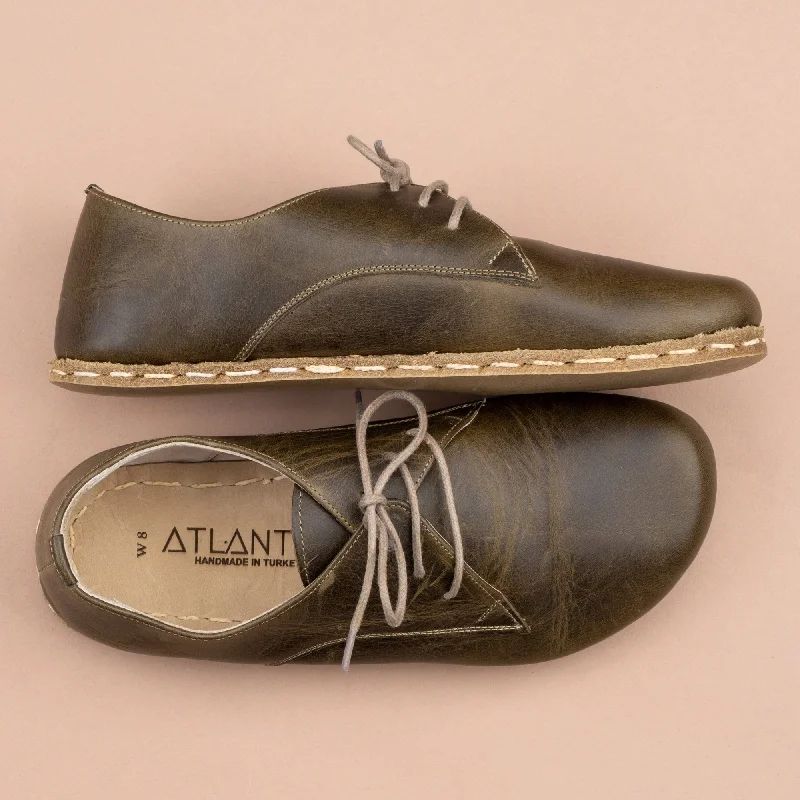 Men's Green Oxfords